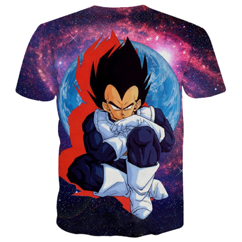 Dragon Ball Z Vegeta Allover Print T-Shirt