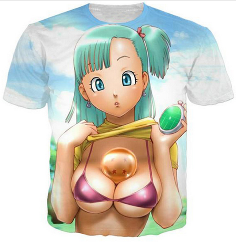 Dragon Ball Z Half Naked Bulma T-Shirt