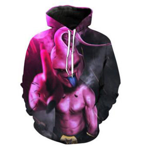 Dragon Ball Z Majin Buu Allover Print Hoodie